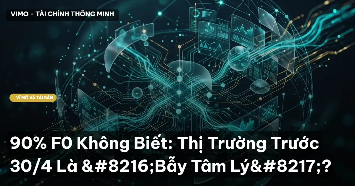 90% F0 Không Biết: Thị Trường Trước 30/4 Là 'Bẫy Tâm Lý'?