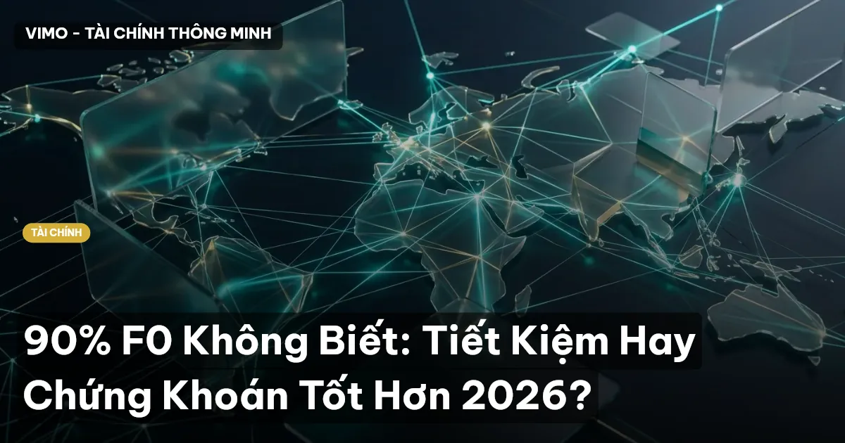 90% F0 Không Biết: Tiết Kiệm Hay Chứng Khoán Tốt Hơn 2026?
