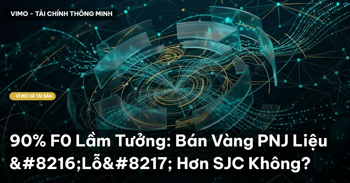 90% F0 Lầm Tưởng: Bán Vàng PNJ Liệu ‘Lỗ’ Hơn SJC Không?
