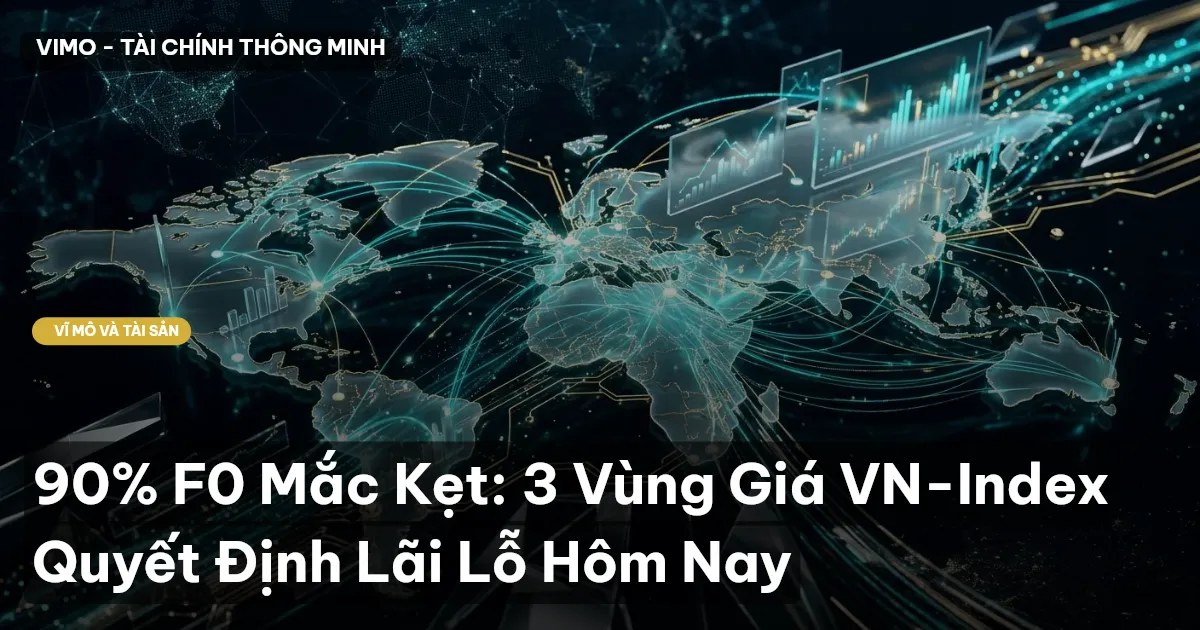 90% F0 Mắc Kẹt: 3 Vùng Giá VN-Index Quyết Định Lãi Lỗ Hôm Nay