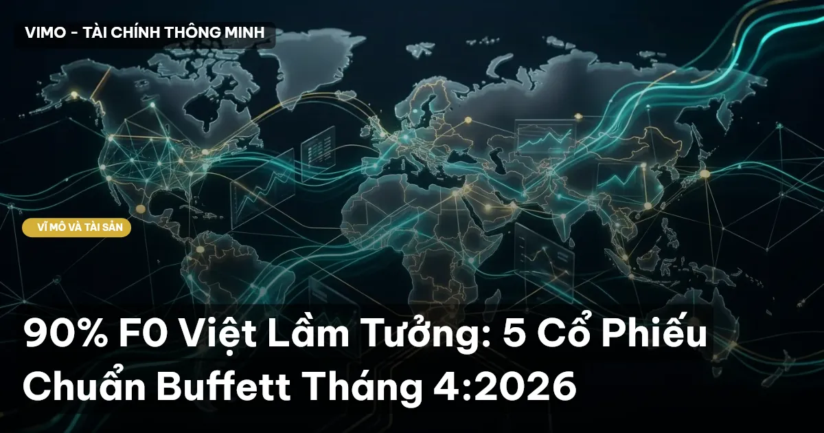 90% F0 Việt Lầm Tưởng: 5 Cổ Phiếu Chuẩn Buffett Tháng 4:2026