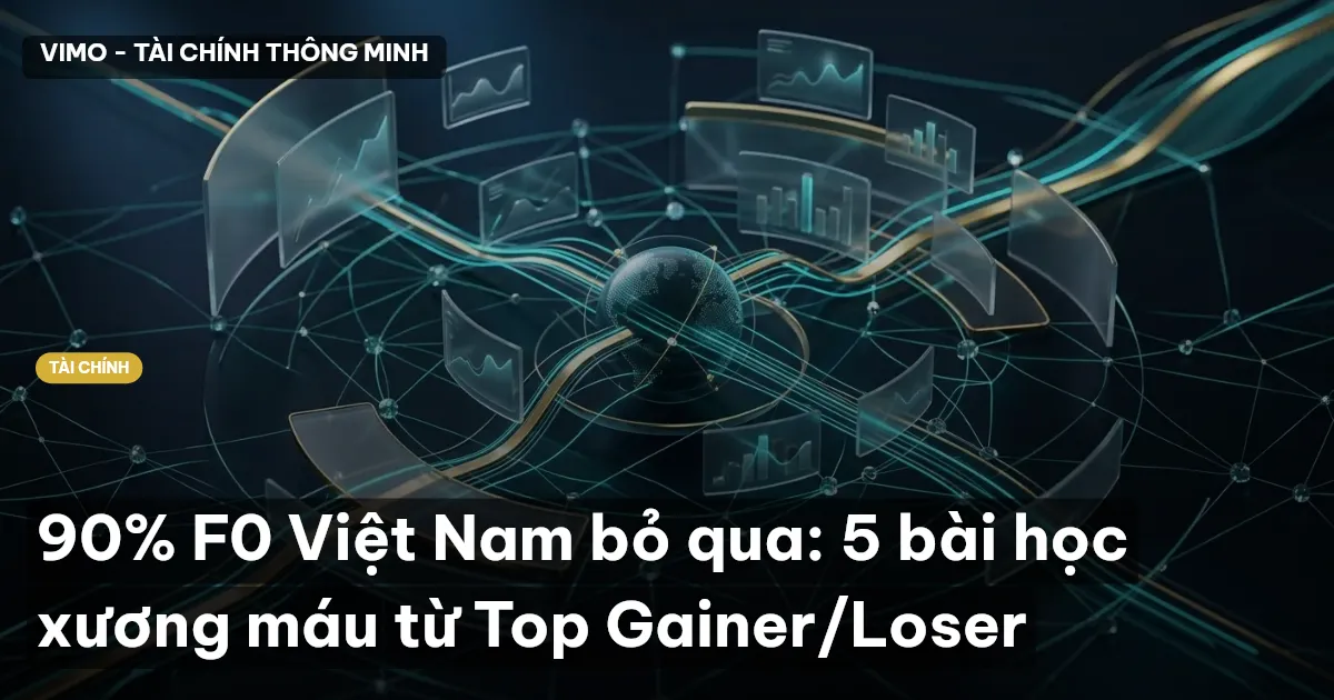 90% F0 Việt Nam bỏ qua: 5 bài học xương máu từ Top Gainer/Loser