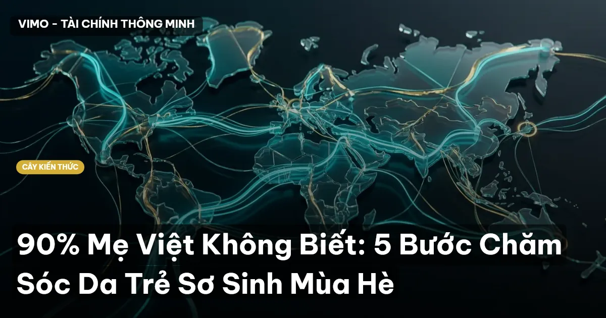 90% Mẹ Việt Không Biết: 5 Bước Chăm Sóc Da Trẻ Sơ Sinh Mùa Hè