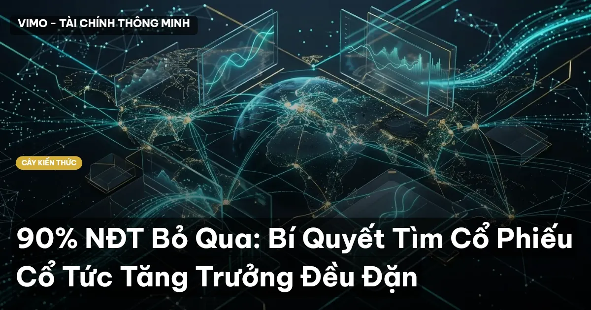 90% NĐT Bỏ Qua: Bí Quyết Tìm Cổ Phiếu Cổ Tức Tăng Trưởng Đều Đặn