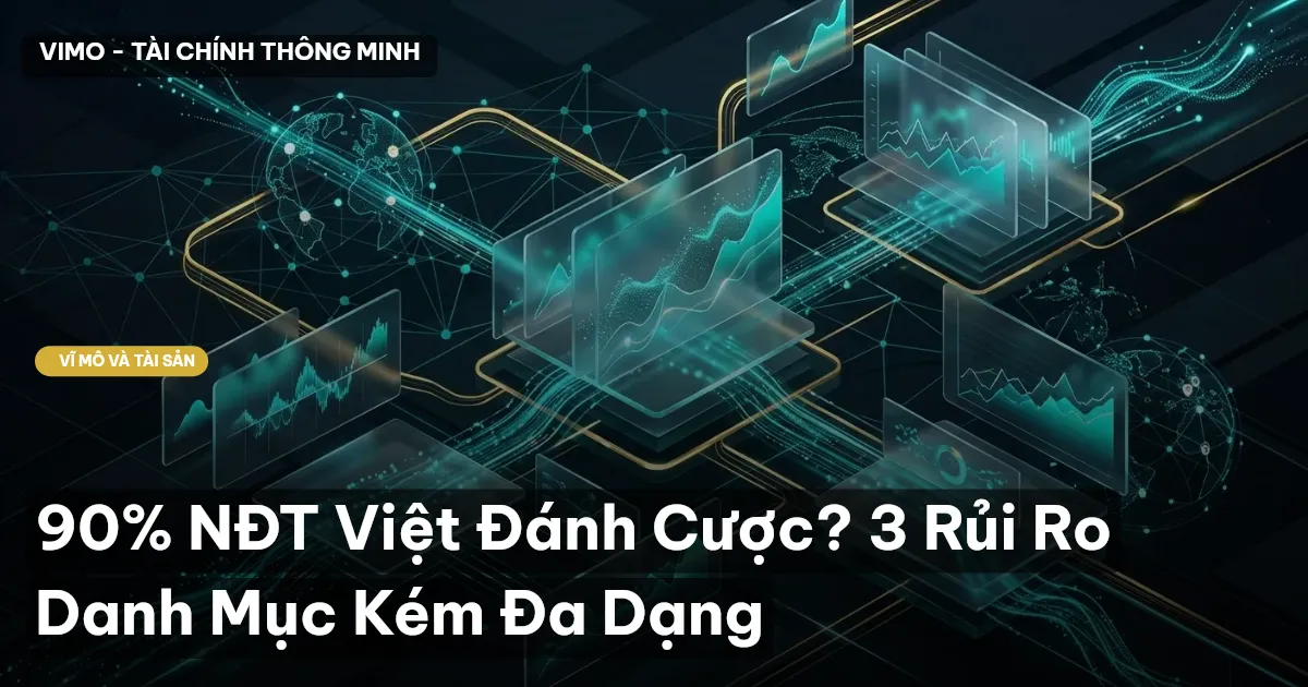 90% NĐT Việt Đánh Cược? 3 Rủi Ro Danh Mục Kém Đa Dạng