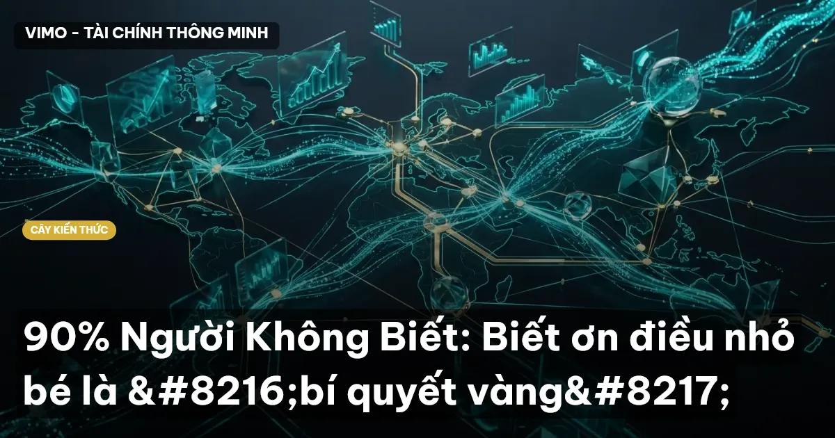 90% Người Không Biết: Biết ơn điều nhỏ bé là ‘bí quyết vàng’