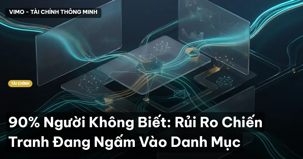 90% Người Không Biết: Rủi Ro Chiến Tranh Đang Ngấm Vào Danh Mục