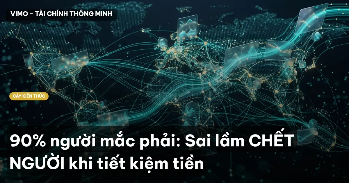 90% người mắc phải: Sai lầm CHẾT NGƯỜI khi tiết kiệm tiền
