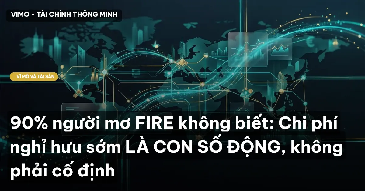 90% người mơ FIRE không biết: Chi phí nghỉ hưu sớm LÀ CON SỐ ĐỘNG, không phải cố định