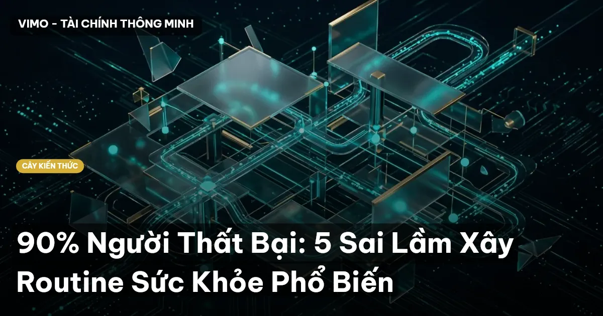 90% Người Thất Bại: 5 Sai Lầm Xây Routine Sức Khỏe Phổ Biến