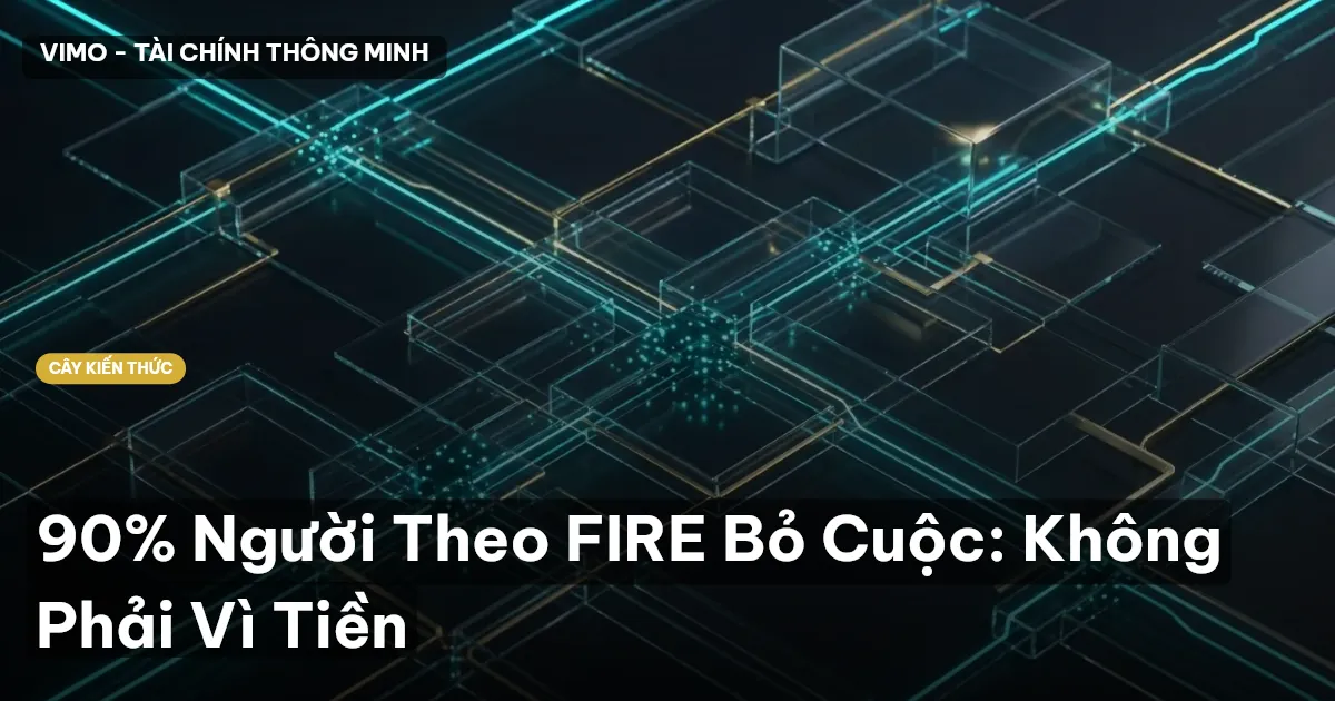 90% Người Theo FIRE Bỏ Cuộc: Không Phải Vì Tiền
