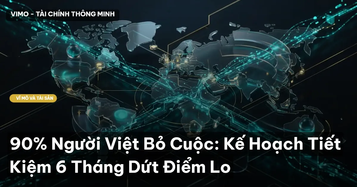 90% Người Việt Bỏ Cuộc: Kế Hoạch Tiết Kiệm 6 Tháng Dứt Điểm Lo