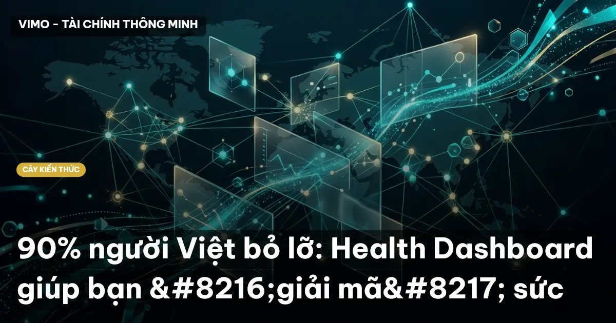90% người Việt bỏ lỡ: Health Dashboard giúp bạn ‘giải mã’ sức