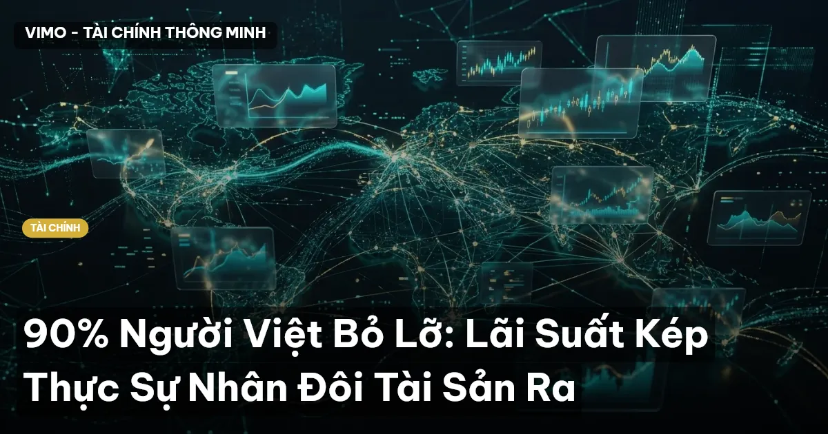 90% Người Việt Bỏ Lỡ: Lãi Suất Kép Thực Sự Nhân Đôi Tài Sản Ra