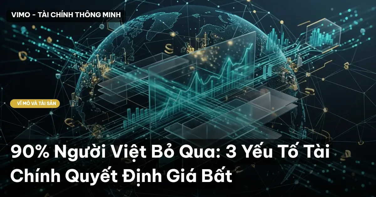 90% Người Việt Bỏ Qua: 3 Yếu Tố Tài Chính Quyết Định Giá Bất