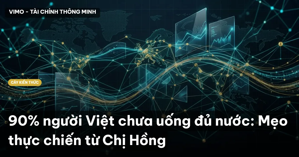90% người Việt chưa uống đủ nước: Mẹo thực chiến từ Chị Hồng