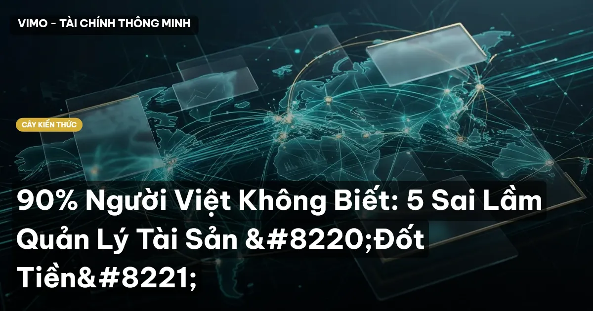 90% Người Việt Không Biết: 5 Sai Lầm Quản Lý Tài Sản “Đốt Tiền”