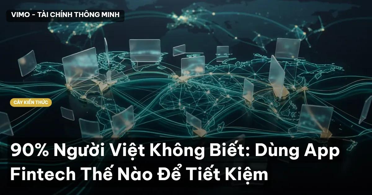 90% Người Việt Không Biết: Dùng App Fintech Thế Nào Để Tiết Kiệm