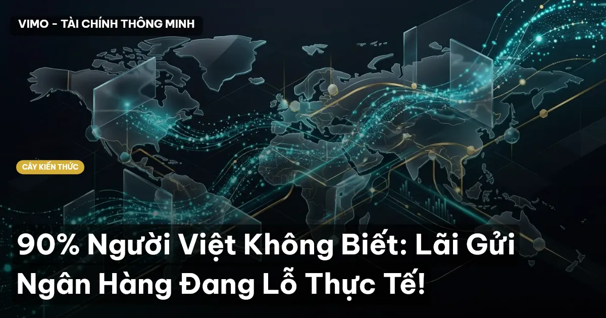 90% Người Việt Không Biết: Lãi Gửi Ngân Hàng Đang Lỗ Thực Tế!