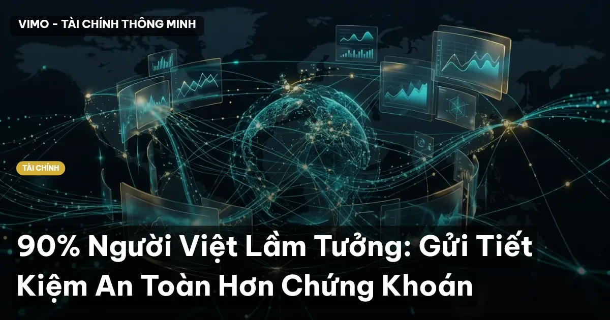 90% Người Việt Lầm Tưởng: Gửi Tiết Kiệm An Toàn Hơn Chứng Khoán