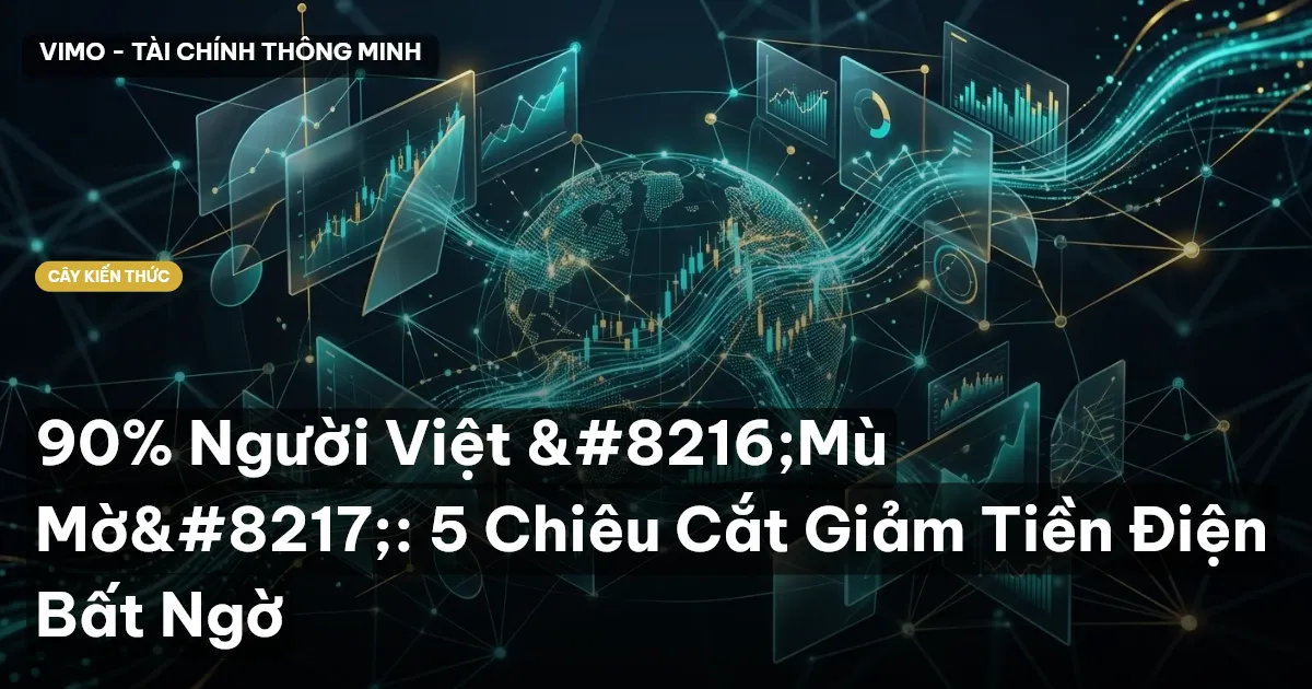 90% Người Việt ‘Mù Mờ’: 5 Chiêu Cắt Giảm Tiền Điện Bất Ngờ