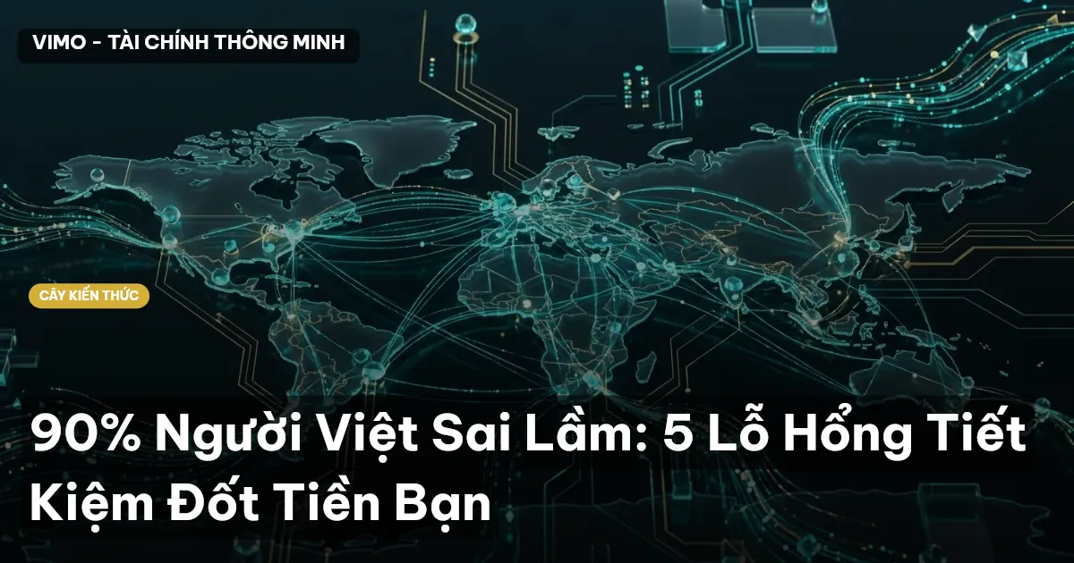 90% Người Việt Sai Lầm: 5 Lỗ Hổng Tiết Kiệm Đốt Tiền Bạn
