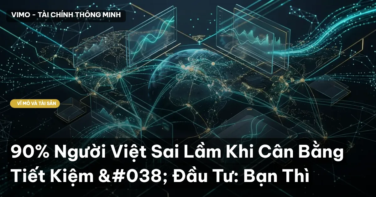 90% Người Việt Sai Lầm Khi Cân Bằng Tiết Kiệm & Đầu Tư: Bạn Thì