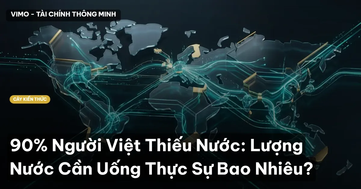 90% Người Việt Thiếu Nước: Lượng Nước Cần Uống Thực Sự Bao Nhiêu?