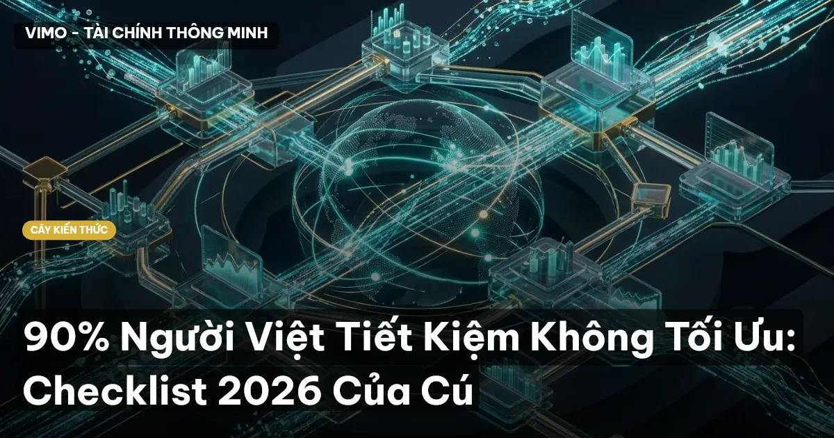 90% Người Việt Tiết Kiệm Không Tối Ưu: Checklist 2026 Của Cú