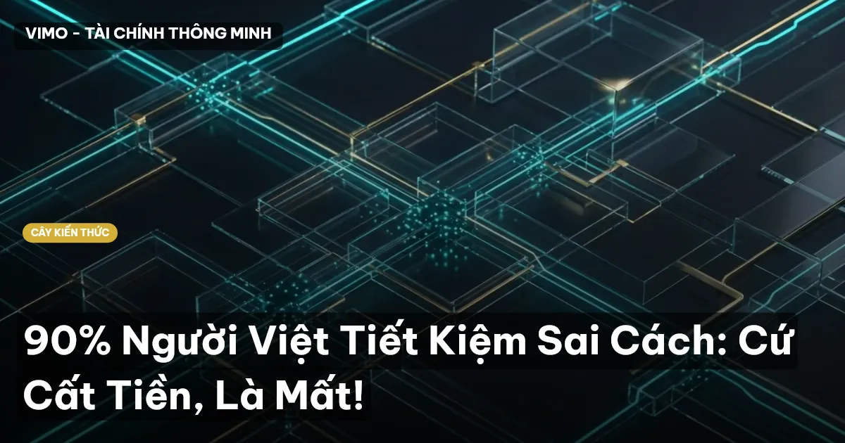 90% Người Việt Tiết Kiệm Sai Cách: Cứ Cất Tiền, Là Mất!