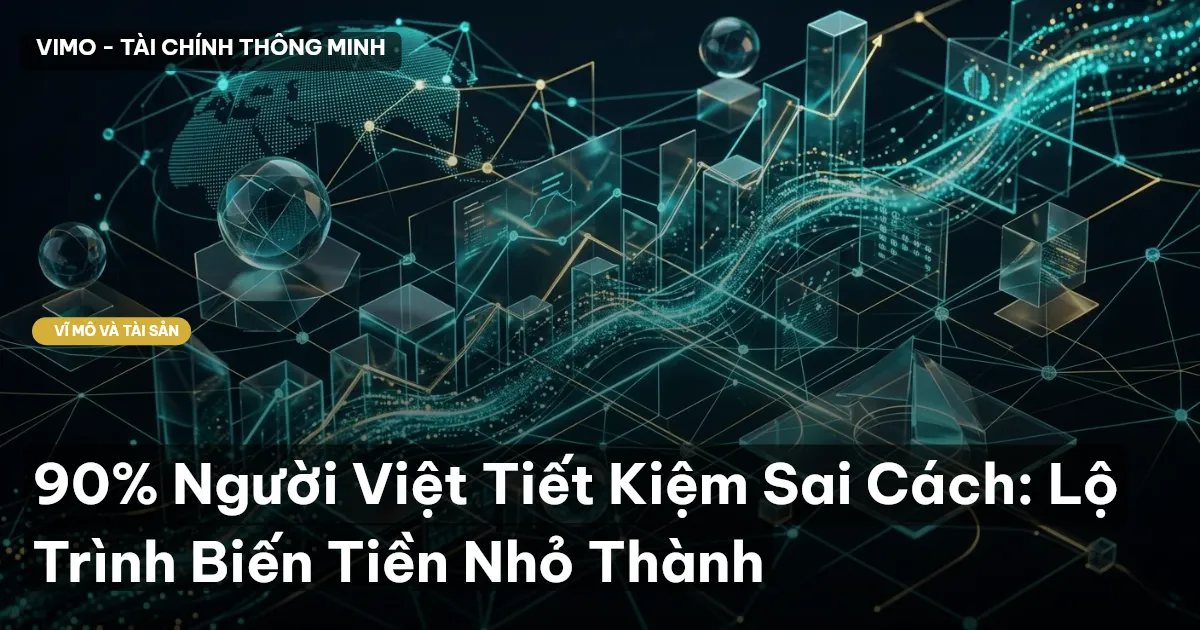 90% Người Việt Tiết Kiệm Sai Cách: Lộ Trình Biến Tiền Nhỏ Thành