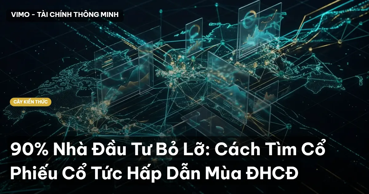 90% Nhà Đầu Tư Bỏ Lỡ: Cách Tìm Cổ Phiếu Cổ Tức Hấp Dẫn Mùa ĐHCĐ