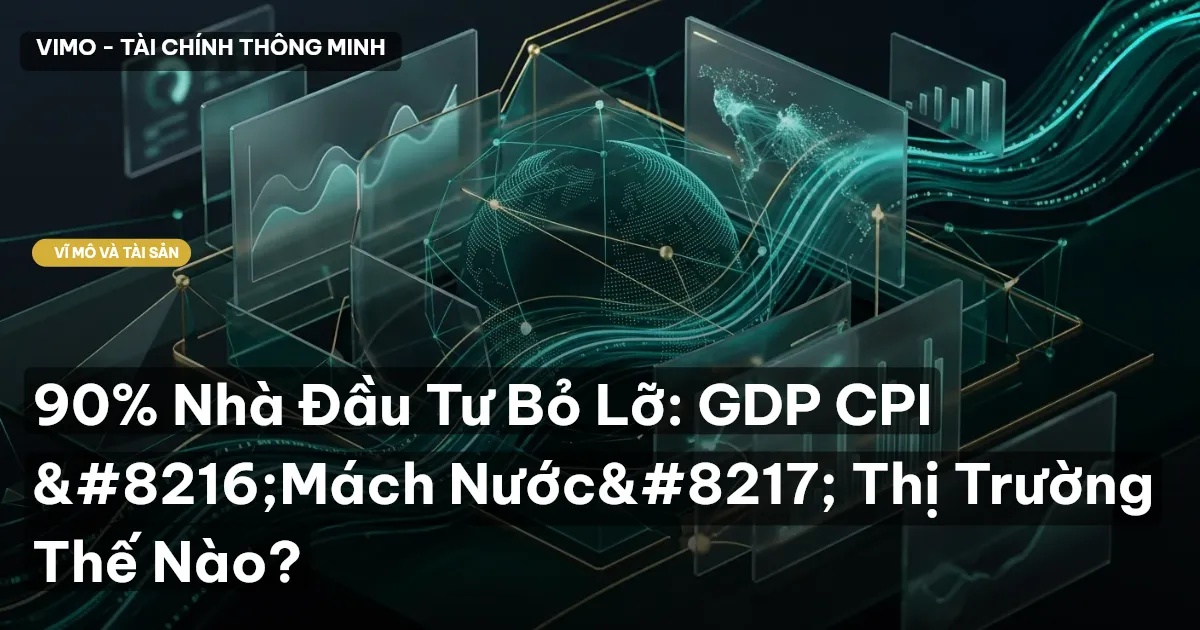 90% Nhà Đầu Tư Bỏ Lỡ: GDP CPI ‘Mách Nước’ Thị Trường Thế Nào?