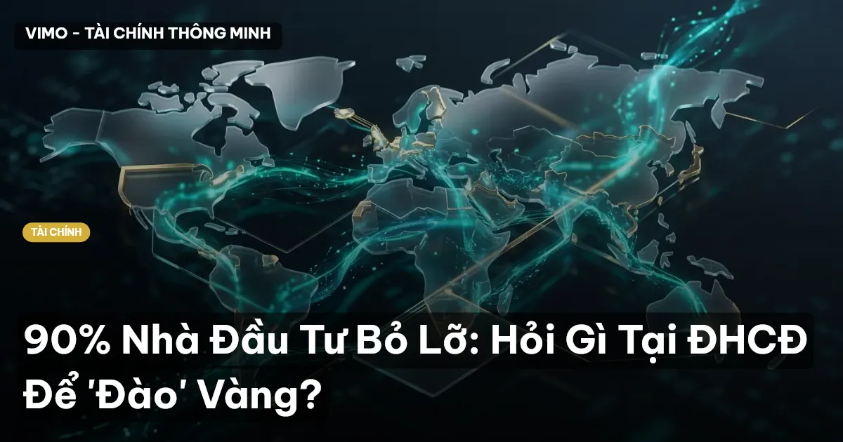 90% Nhà Đầu Tư Bỏ Lỡ: Hỏi Gì Tại ĐHCĐ Để 'Đào' Vàng?