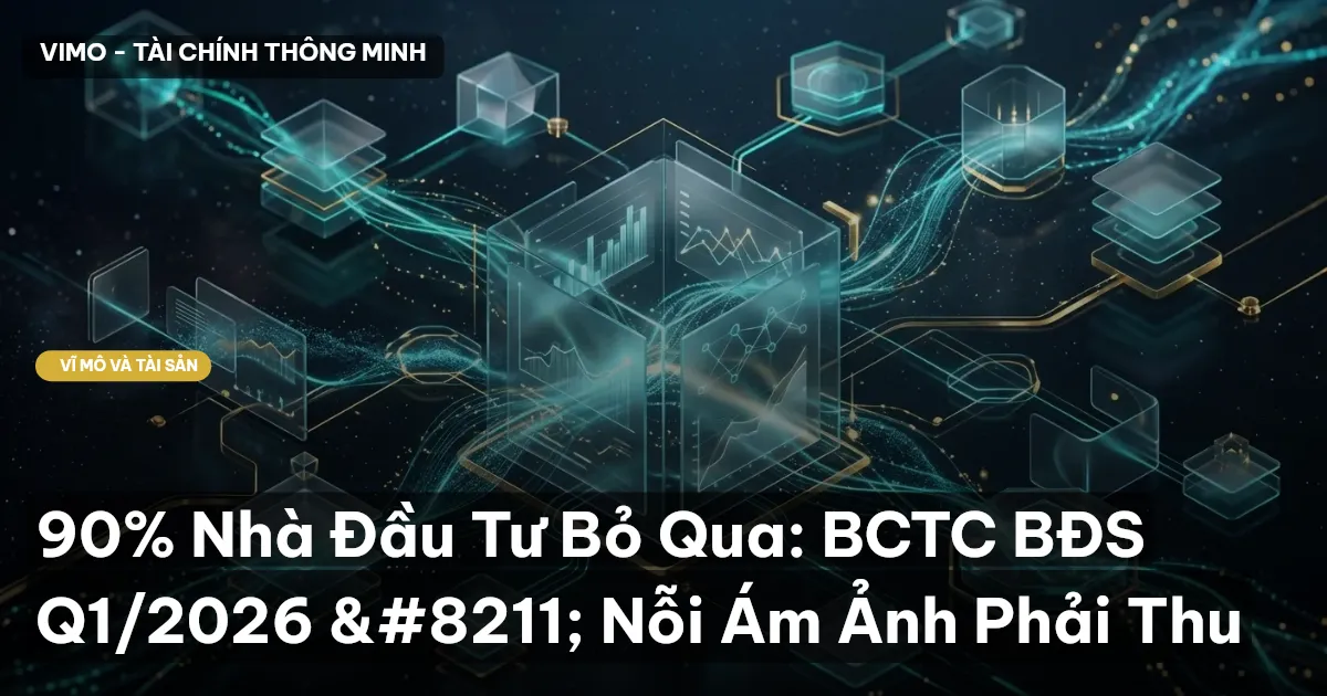 90% Nhà Đầu Tư Bỏ Qua: BCTC BĐS Q1/2026 – Nỗi Ám Ảnh Phải Thu