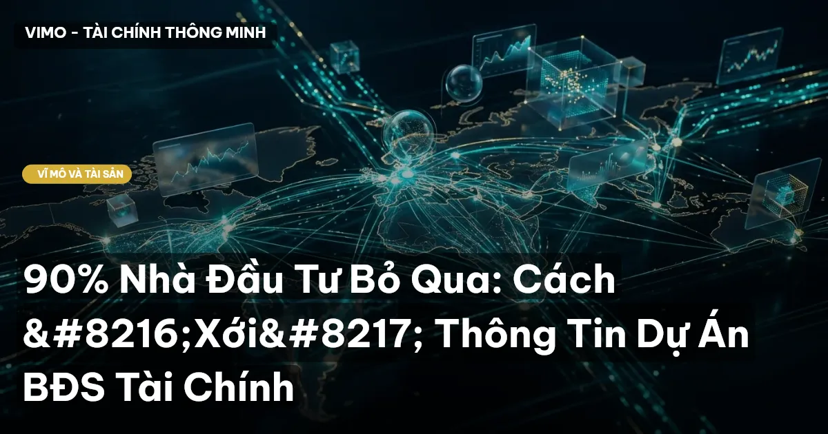 90% Nhà Đầu Tư Bỏ Qua: Cách ‘Xới’ Thông Tin Dự Án BĐS Tài Chính