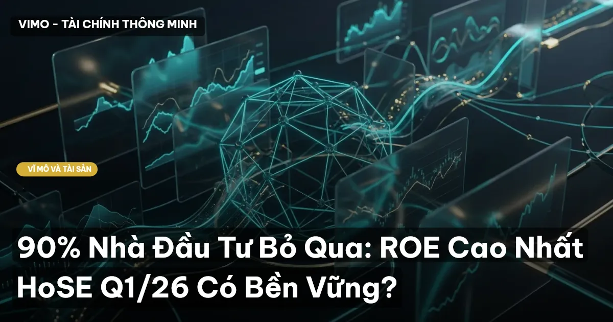 90% Nhà Đầu Tư Bỏ Qua: ROE Cao Nhất HoSE Q1/26 Có Bền Vững?