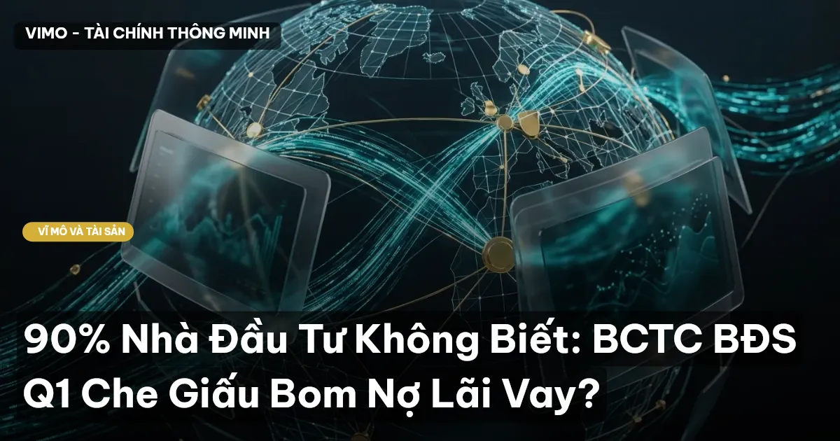 90% Nhà Đầu Tư Không Biết: BCTC BĐS Q1 Che Giấu Bom Nợ Lãi Vay?
