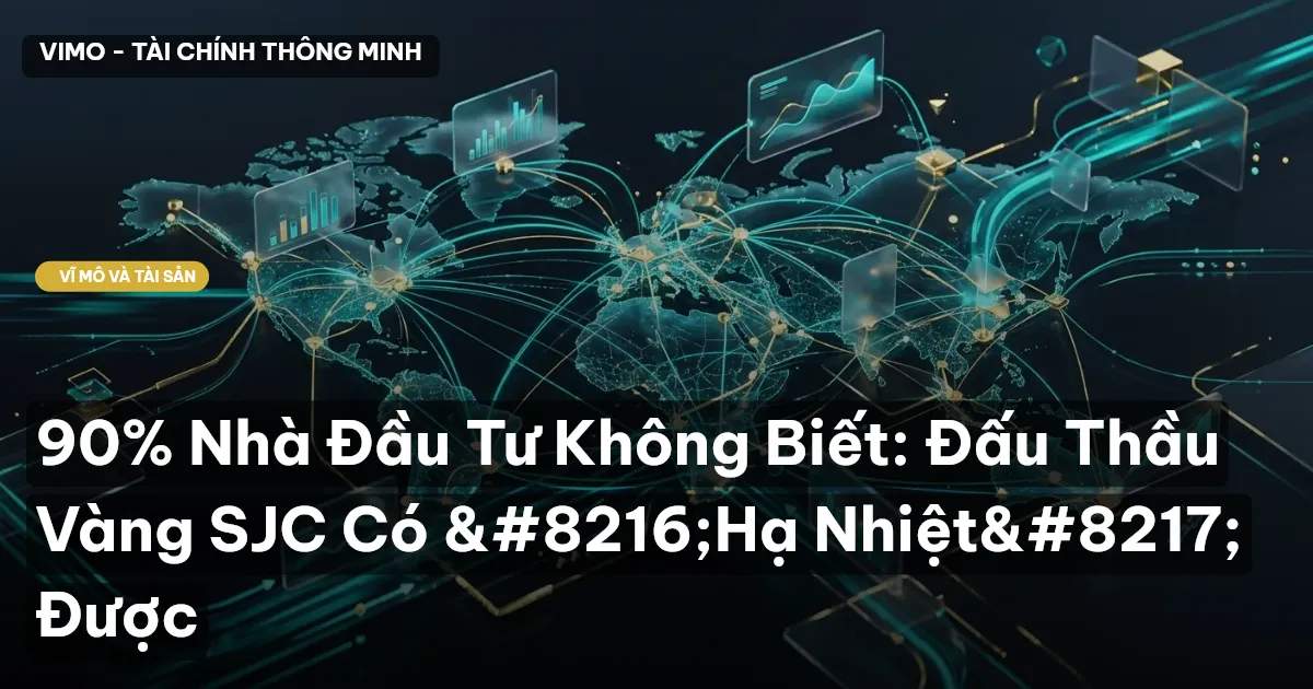 90% Nhà Đầu Tư Không Biết: Đấu Thầu Vàng SJC Có ‘Hạ Nhiệt’ Được