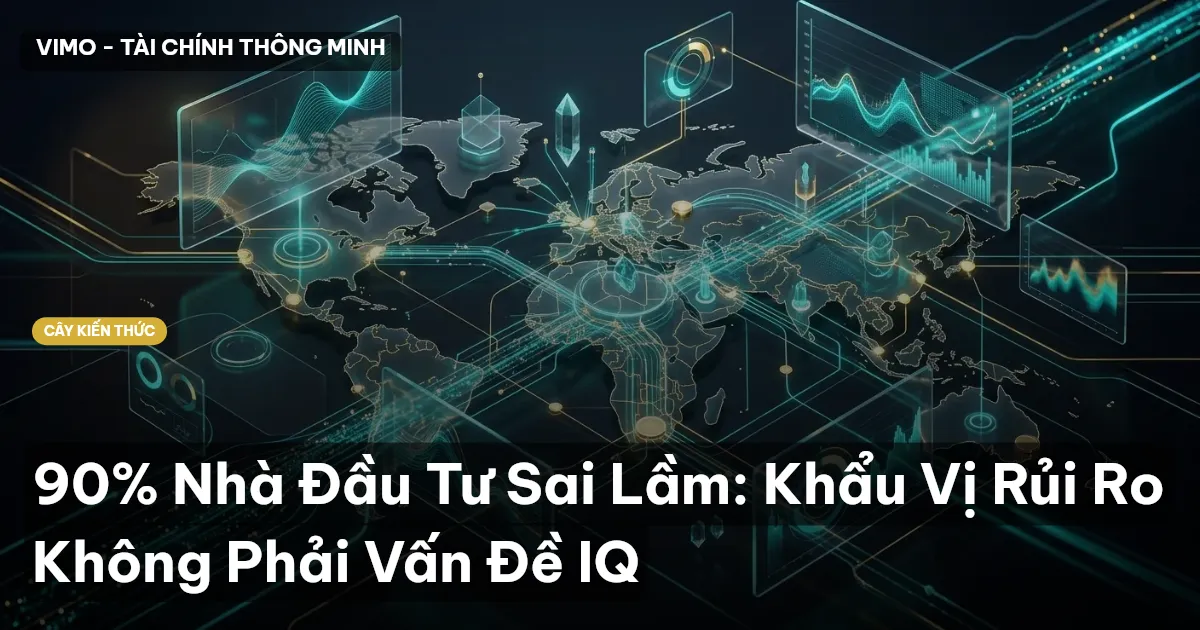 90% Nhà Đầu Tư Sai Lầm: Khẩu Vị Rủi Ro Không Phải Vấn Đề IQ