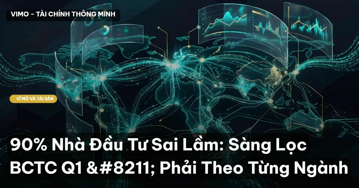 90% Nhà Đầu Tư Sai Lầm: Sàng Lọc BCTC Q1 – Phải Theo Từng Ngành