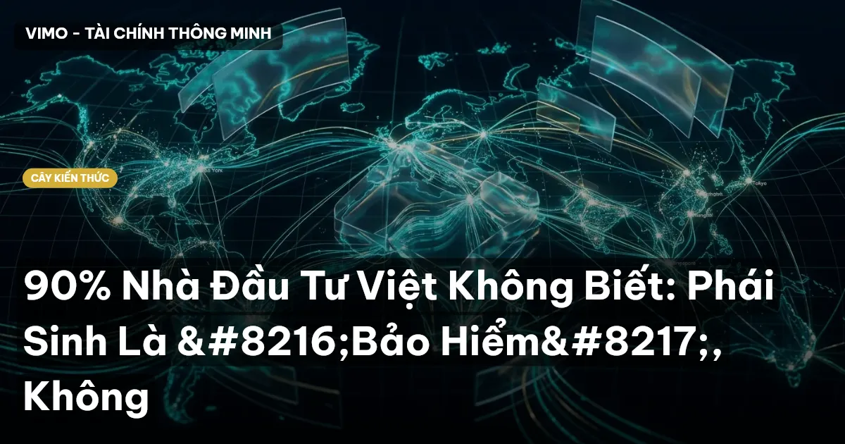 90% Nhà Đầu Tư Việt Không Biết: Phái Sinh Là ‘Bảo Hiểm’, Không