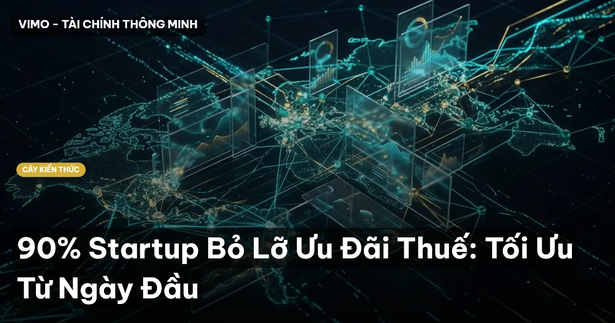 90% Startup Bỏ Lỡ Ưu Đãi Thuế: Tối Ưu Từ Ngày Đầu
