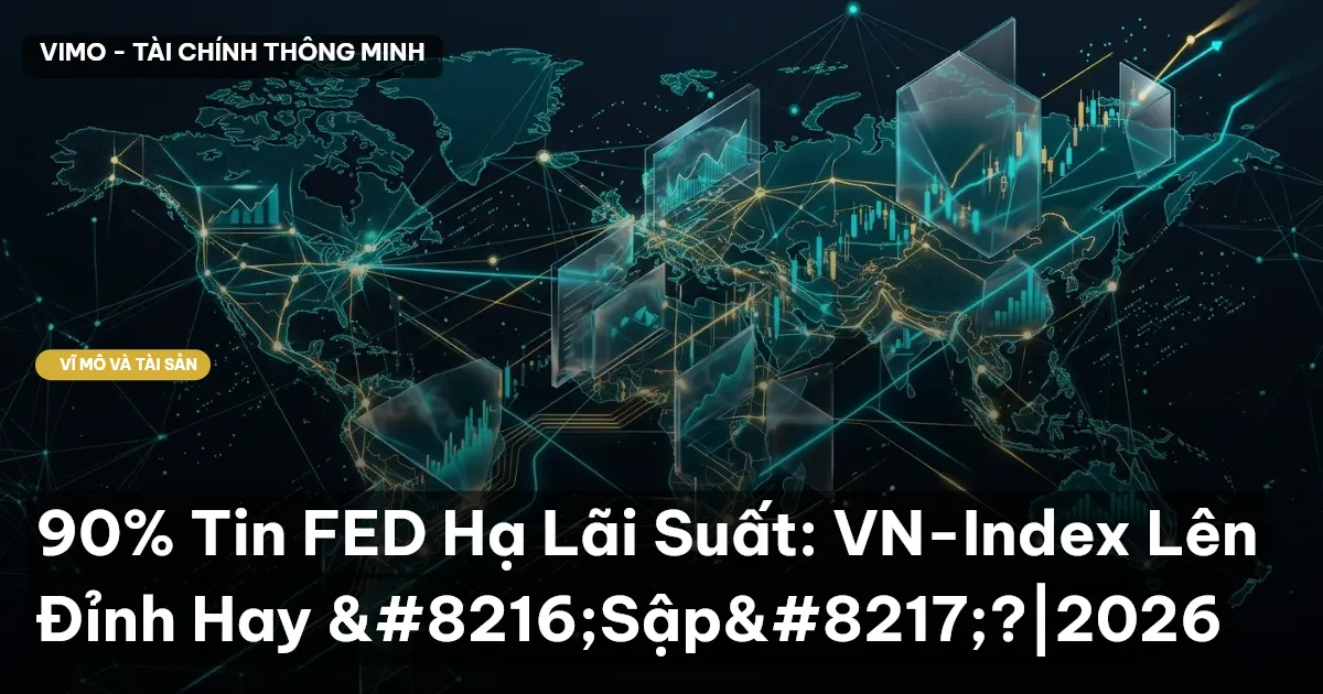 90% Tin FED Hạ Lãi Suất: VN-Index Lên Đỉnh Hay ‘Sập’?|2026