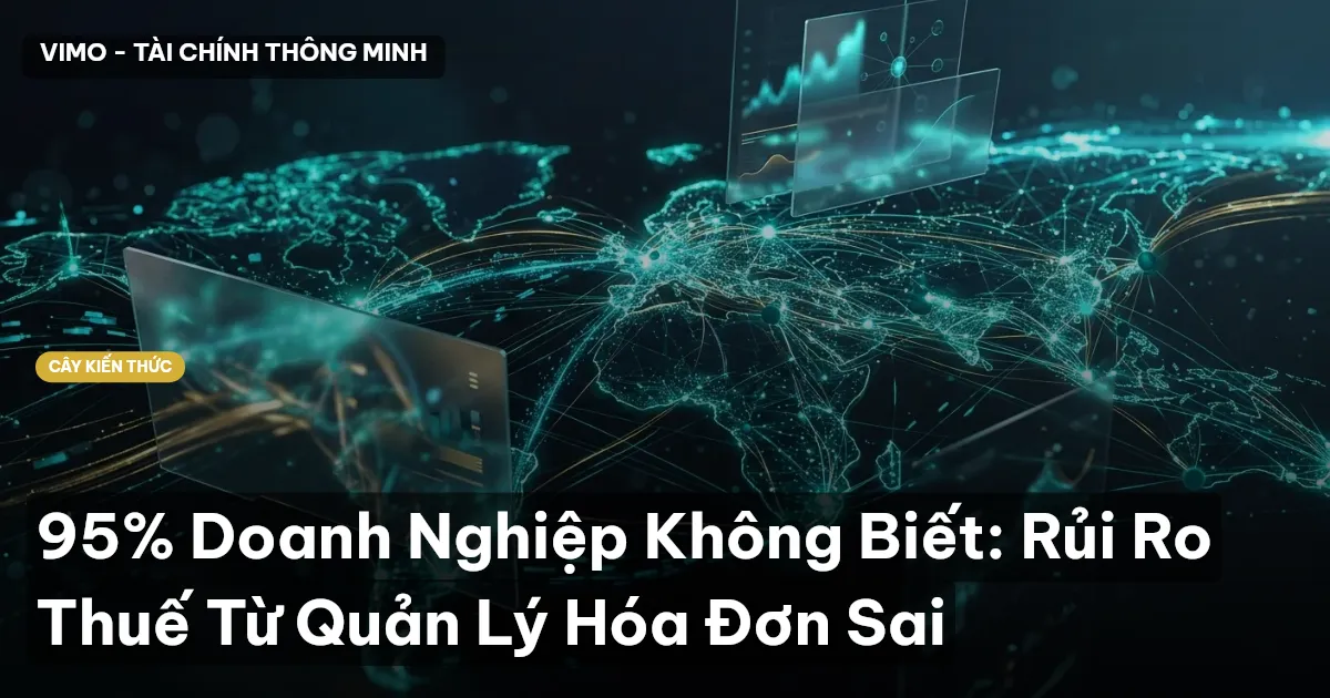 95% Doanh Nghiệp Không Biết: Rủi Ro Thuế Từ Quản Lý Hóa Đơn Sai