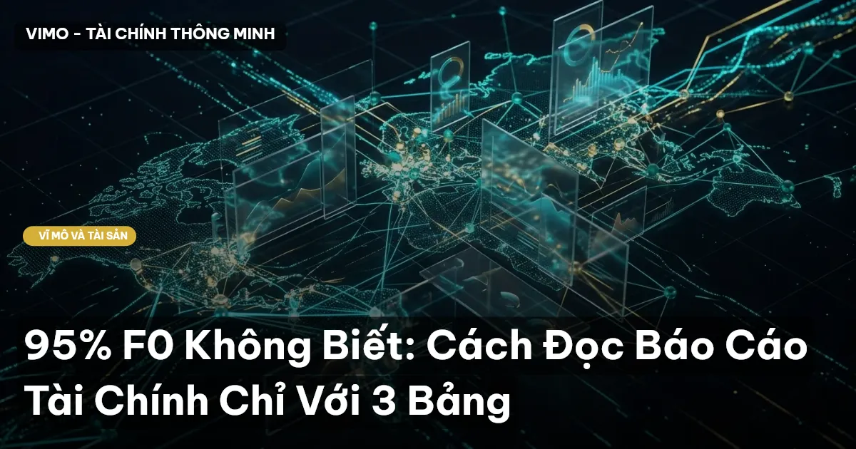 95% F0 Không Biết: Cách Đọc Báo Cáo Tài Chính Chỉ Với 3 Bảng