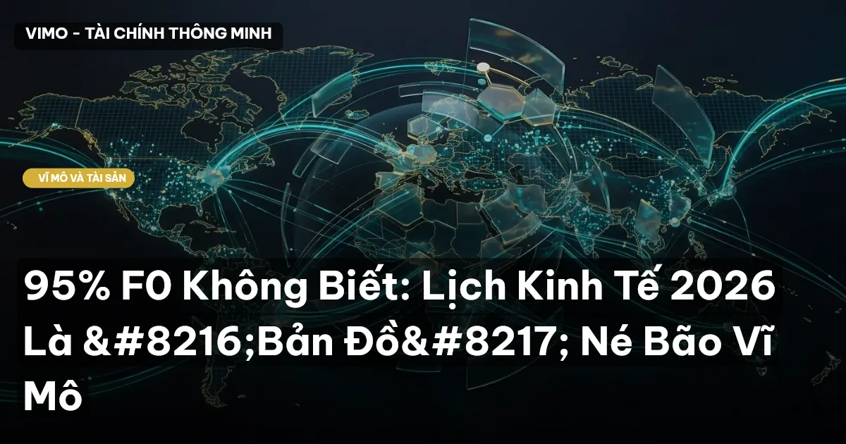 95% F0 Không Biết: Lịch Kinh Tế 2026 Là 'Bản Đồ' Né Bão Vĩ Mô