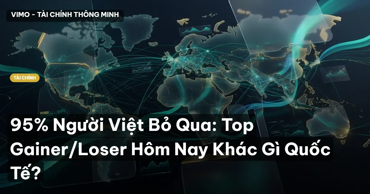 95% Người Việt Bỏ Qua: Top Gainer/Loser Hôm Nay Khác Gì Quốc Tế?