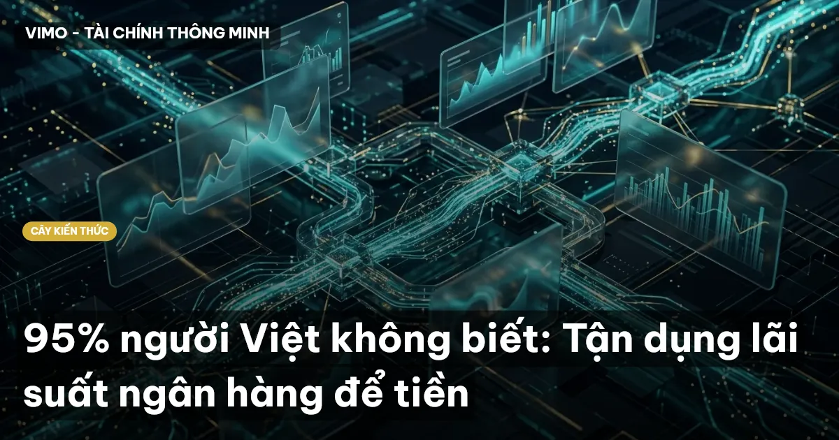 95% người Việt không biết: Tận dụng lãi suất ngân hàng để tiền