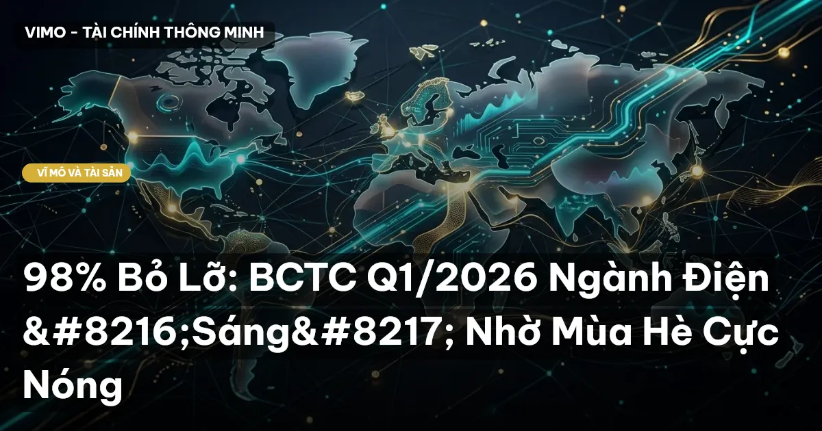 98% Bỏ Lỡ: BCTC Q1/2026 Ngành Điện 'Sáng' Nhờ Mùa Hè Cực Nóng